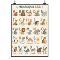 Süßes ABC Poster für Kinder mit Tieren