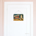 Lustiges Vintage Holzbild für Kaffeeliebhaber mit Kaffeekanne|p:2018541|h:4674f29bb4af95eae60d95d10b250a7c