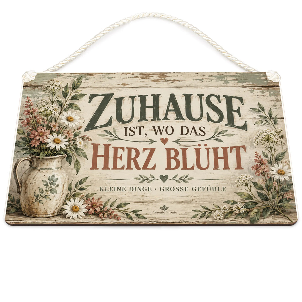 Herzliches Vintage Holzbild für Zuhause mit Wildblumen|p:2018545|h:f2514168a72a58f6267b851d68d32f5d