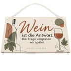 Lustiges Schild für Weinliebhaber mit Weinglas|p:2018559|h:41a1c30ea12c64239d4b3bedb0380481