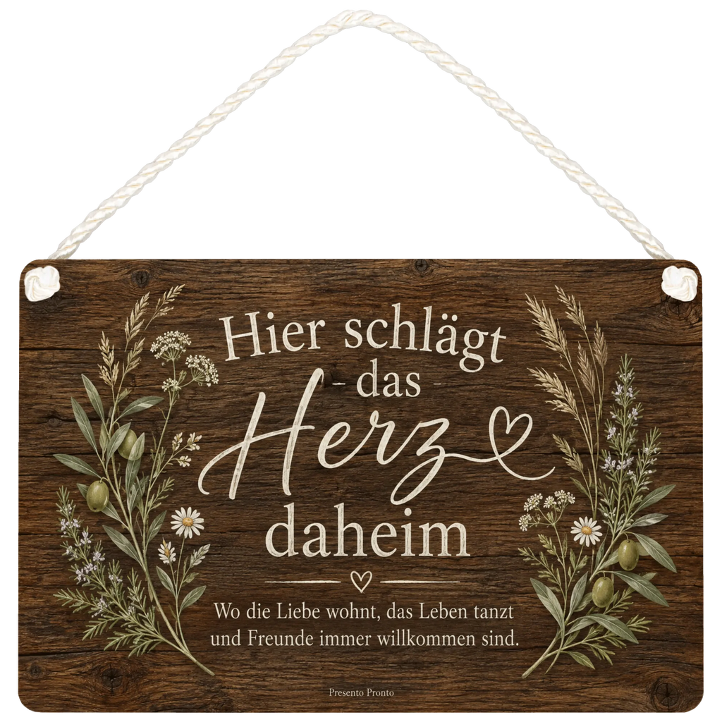 Herzliches rustikales Holzschild für Zuhause mit Herz-Spruch|p:2018899|h:50942c1a6c133cf0c61dcfe062d9b26e