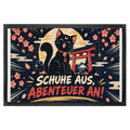 Coole Anime-Fußmatte für Fans mit Geisterkatze