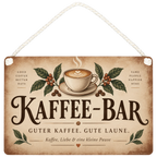 Gemütliches Schild für die Coffee Bar mit Kaffeetasse|p:2019003|h:3c4eb23fc650ea3b6b797771071d5c83