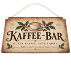 Gemütliches Schild für die Coffee Bar mit Kaffeetasse|p:2019004|h:509a288e85bd3ff3b01e313dfb2b06e7