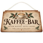 Gemütliches Schild für die Coffee Bar mit Kaffeetasse|p:2019005|h:76d2eb54b1d583802ec8fad144482c96