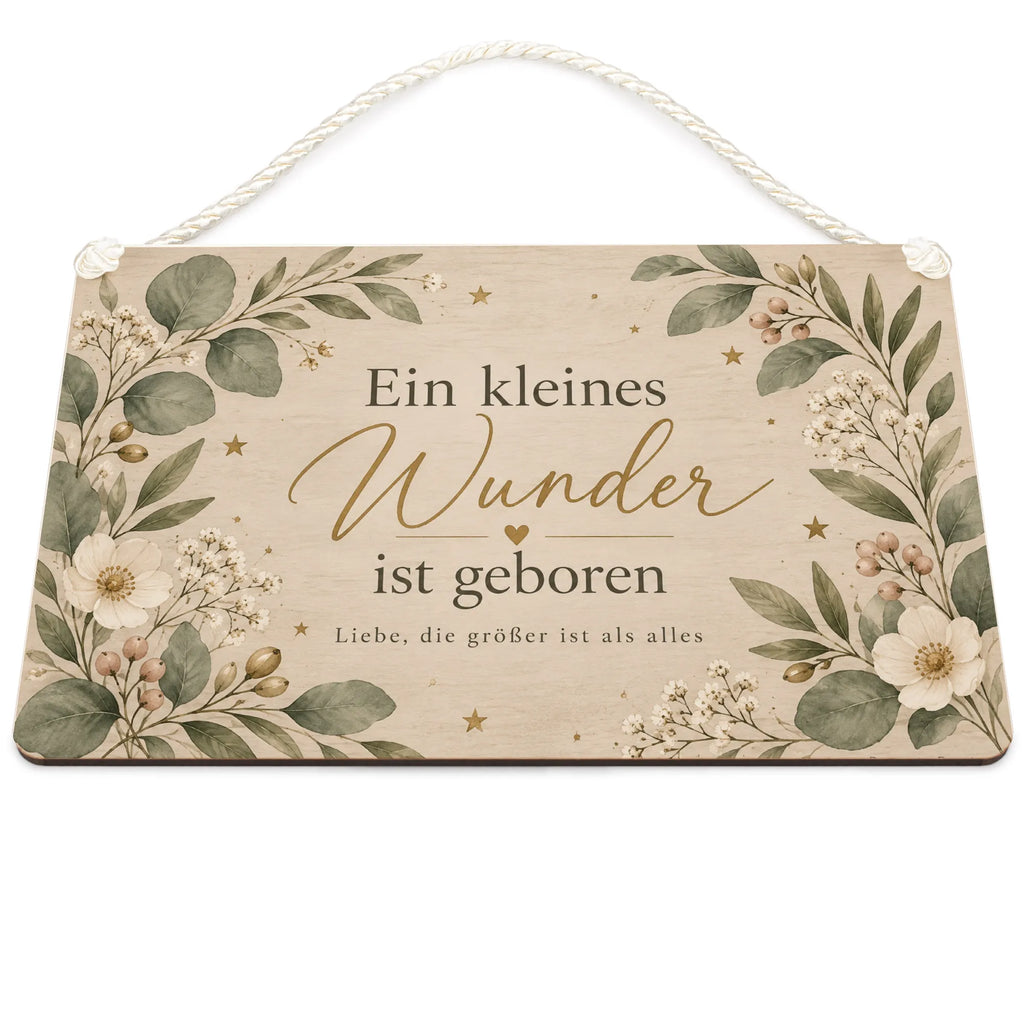 Elegantes Holzschild zur Geburt mit Eukalyptus und Sternen|p:2019009|h:5f975f73e645bbc5dd0ef76ed0a56a29