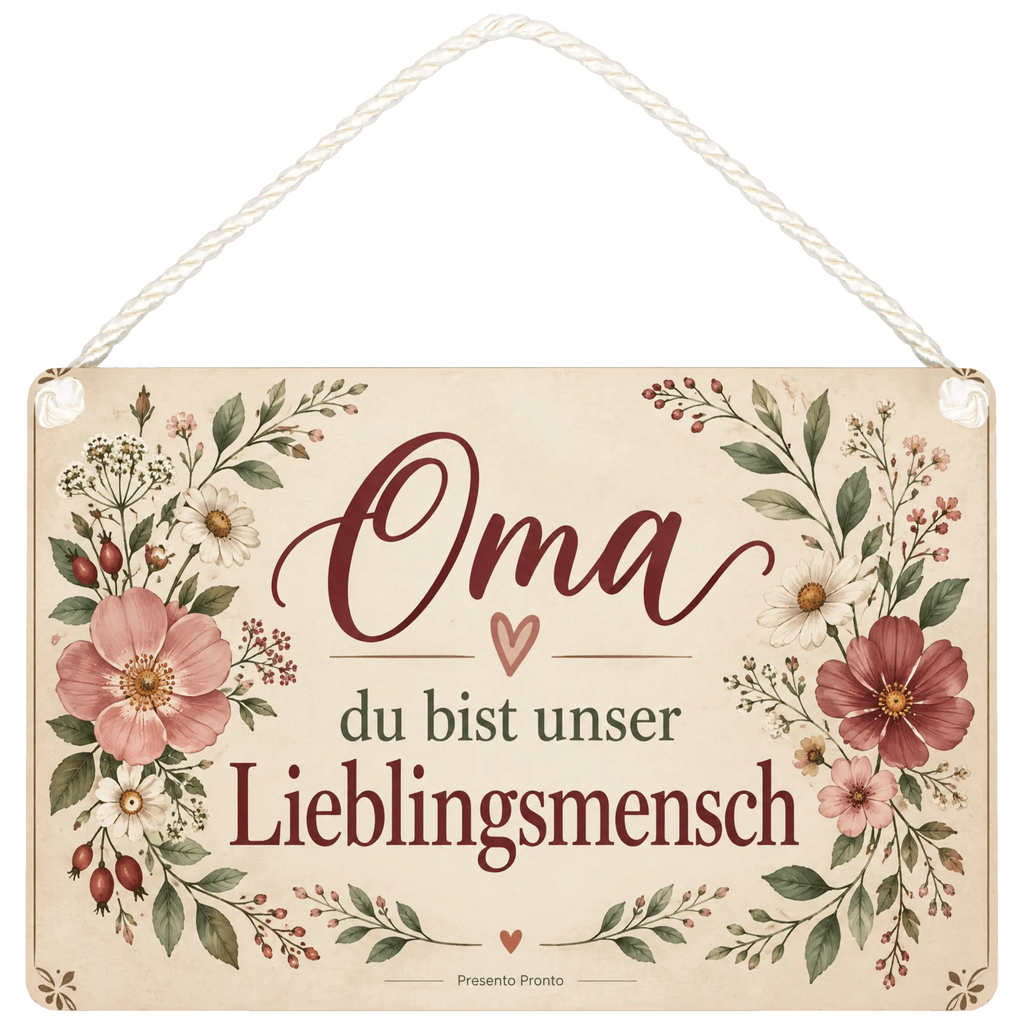 Liebevolles Schild für Oma mit Wildblumen|p:2019021|h:2732f4790cadbac4220c960ef477e42e