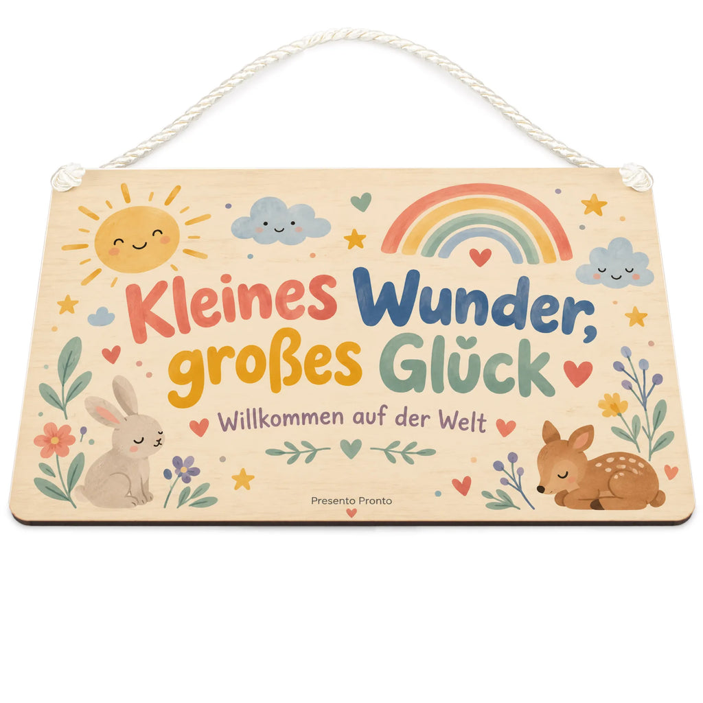 Süßes Holzschild zur Geburt mit lächelnder Sonne|p:2019023|h:d317c9c97d4e6c6106be63308b78ca4b
