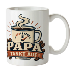 Lustige Tasse für Vater mit Tankanzeige