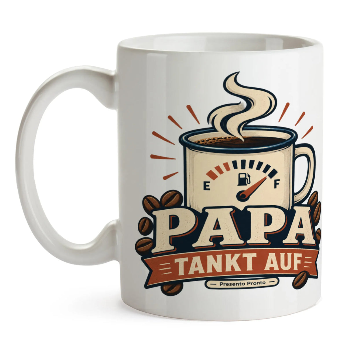 Lustige Tasse für Vater mit Tankanzeige