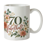 Elegante Tasse zum 70. Geburtstag für Frauen mit Blumenstrauß|p:2019043|h:4dc98d8ed9c5034d23ca11ed30f1a845