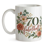 Elegante Tasse zum 70. Geburtstag für Frauen mit Blumenstrauß|p:2019043|h:4d4b7dbad50fdc47beaa4bca8cafd560