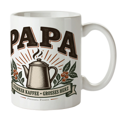 Herzliche Tasse für Vater mit Kaffeekanne