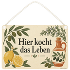 Gemütliches Holzbild für die Küche mit Zitrone|p:2019046|h:948e6986b9578fa6d79fff876c85f15b