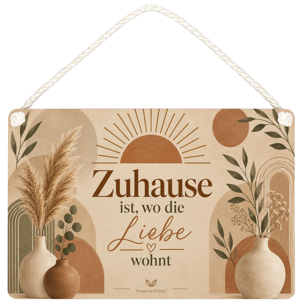 Gemütliches Boho Holzbild zum Einzug mit Sonne|p:2019049|h:f29bf96c98fdb66eecd142ff4ffe0a0d