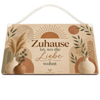 Gemütliches Boho Holzbild zum Einzug mit Sonne|p:2019050|h:1a41ac99539f3976c13c6375d0dd13c8