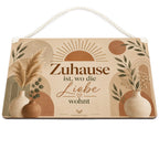 Gemütliches Boho Holzbild zum Einzug mit Sonne|p:2019051|h:b1ee340d492d61f3d916d3db02d8ff54