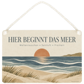 Entspanntes Holzbild Beach für Strandliebhaber