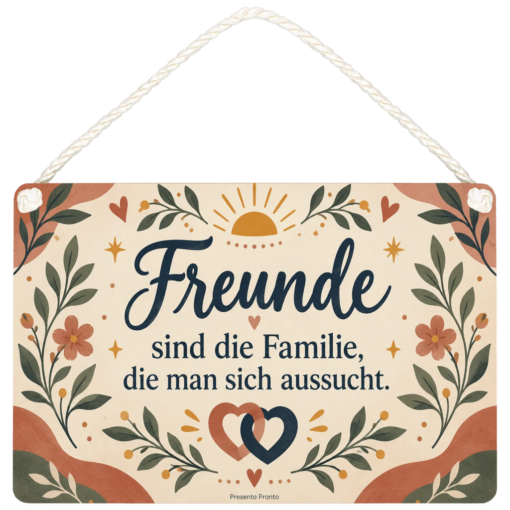 Warmes Deko-Schild für Freunde mit Sonnensymbol|p:2019061|h:8b6e918026a394a8bc422b8bba570dfa