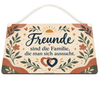 Warmes Deko-Schild für Freunde mit Sonnensymbol|p:2019061|h:43d4776220eae8c68953bda966c99c36