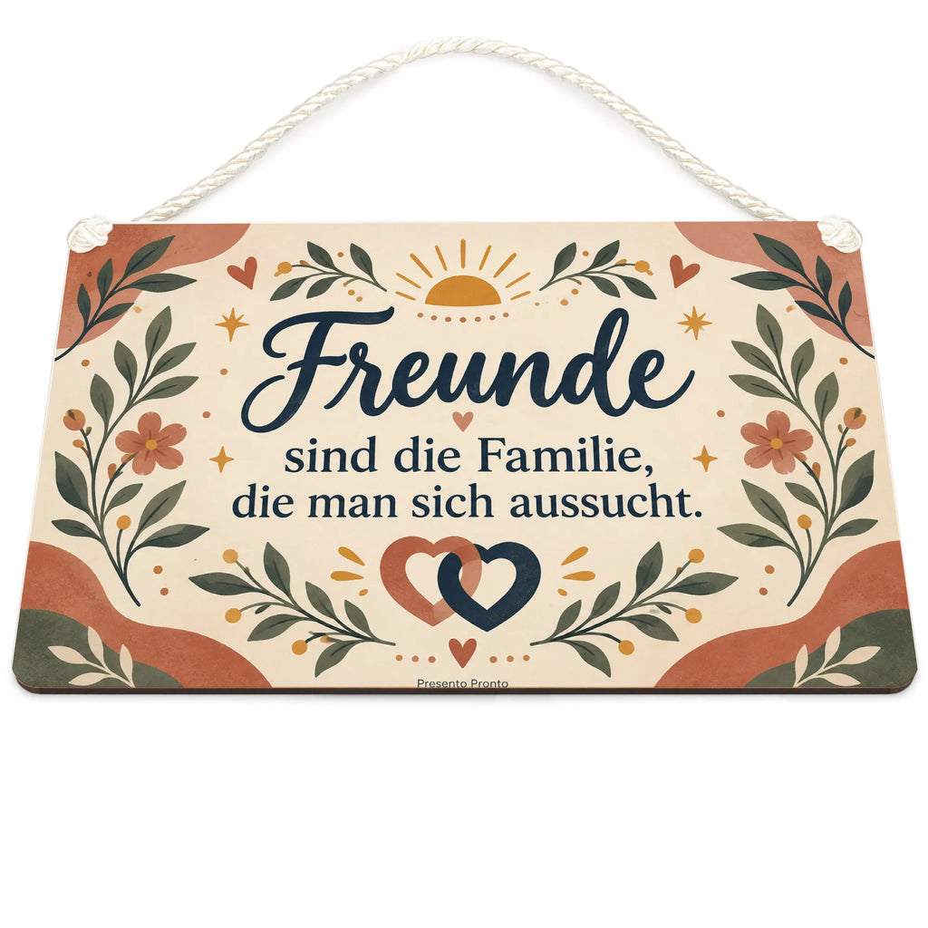 Warmes Deko-Schild für Freunde mit Sonnensymbol|p:2019062|h:2a379025d296e926fc601e91f56e3893