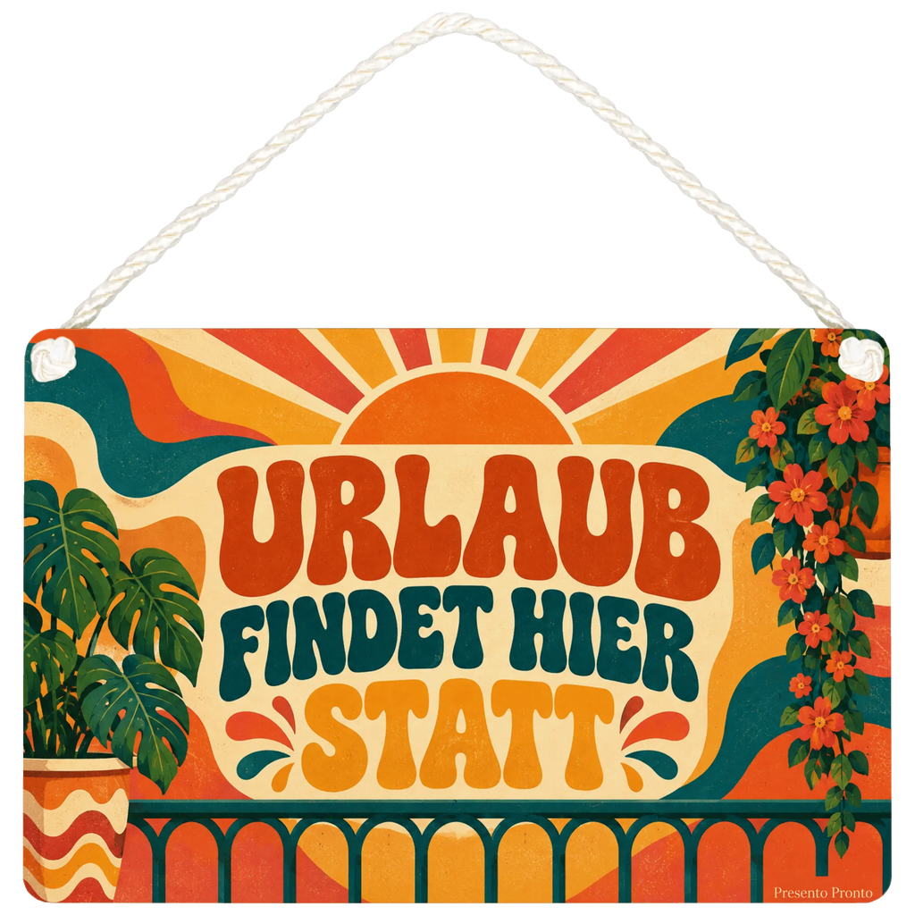 Fröhliches Deko Schild für Balkon mit Sonnenstrahlen|p:2019073|h:4532b804182a47df2421ce451620b07c