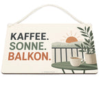 Gemütliches Deko Schild für Balkonliebhaber mit Kaffeetasse|p:2019080|h:2eaebeb1a6a56efba00ab5580610523d