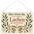 Gemütliches Deko Schild für Freunde mit Olivenzweigen|p:2019082|h:ea2aae26a1f2d829c0e406128dfa43b9