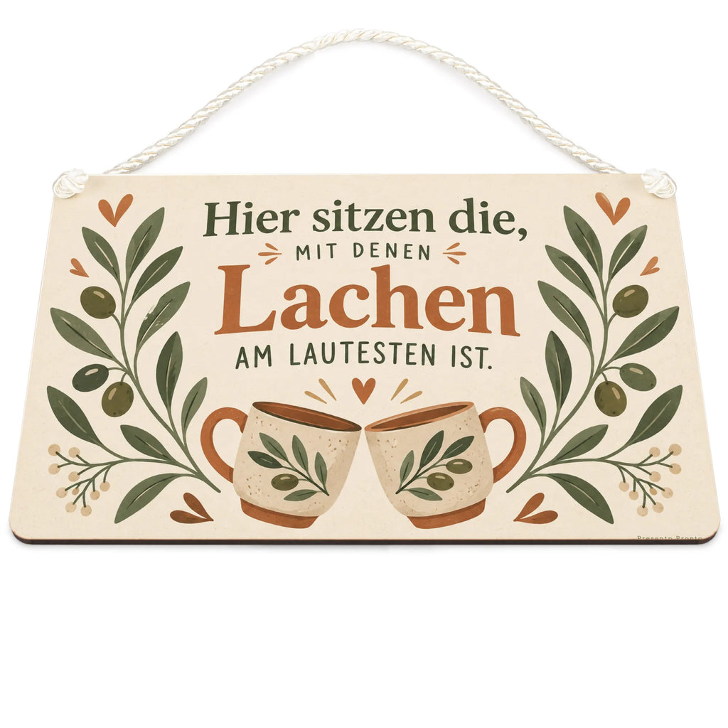 Gemütliches Deko Schild für Freunde mit Olivenzweigen|p:2019082|h:cee263ef0b672d7fab5551b5348ca109