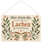 Gemütliches Deko Schild für Freunde mit Olivenzweigen|p:2019083|h:e63fbad16ff29f6824b04a1a0636f61f