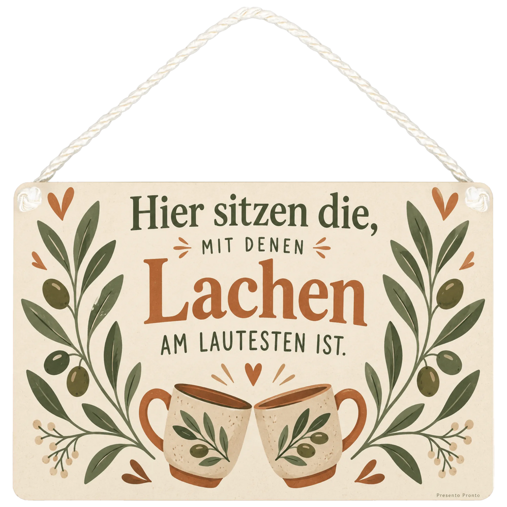 Gemütliches Deko Schild für Freunde mit Olivenzweigen|p:2019084|h:383fb6ad0b5a5dbf67c2bd7bdfa486c9