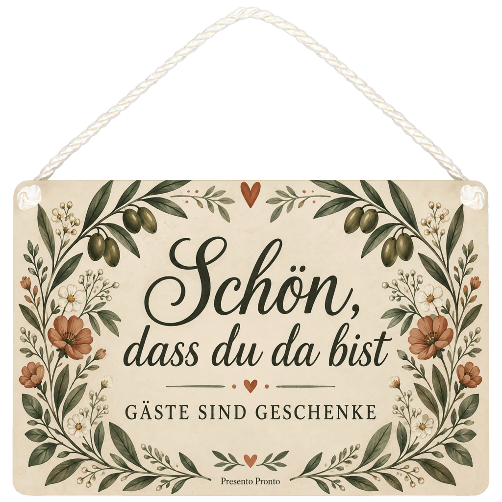 Herzliches Schild für Gäste mit Blumenbogen|p:2019090|h:f8f87a496d48be486ba6198c21d1b8ff