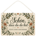Herzliches Schild für Gäste mit Blumenbogen|p:2019090|h:f8f87a496d48be486ba6198c21d1b8ff