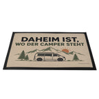 Gemütliche Fußmatte für Camper mit Wohnmobil vor Bergen|p:2019101|h:609b2bc7046ed09e83c076f1a617e98b
