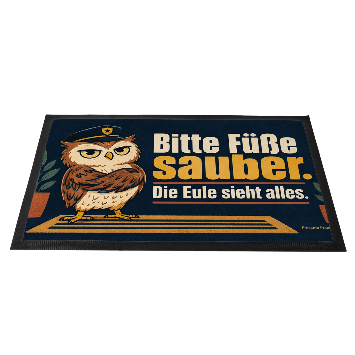 Lustige Fußmatte mit Eule für Eulenfans