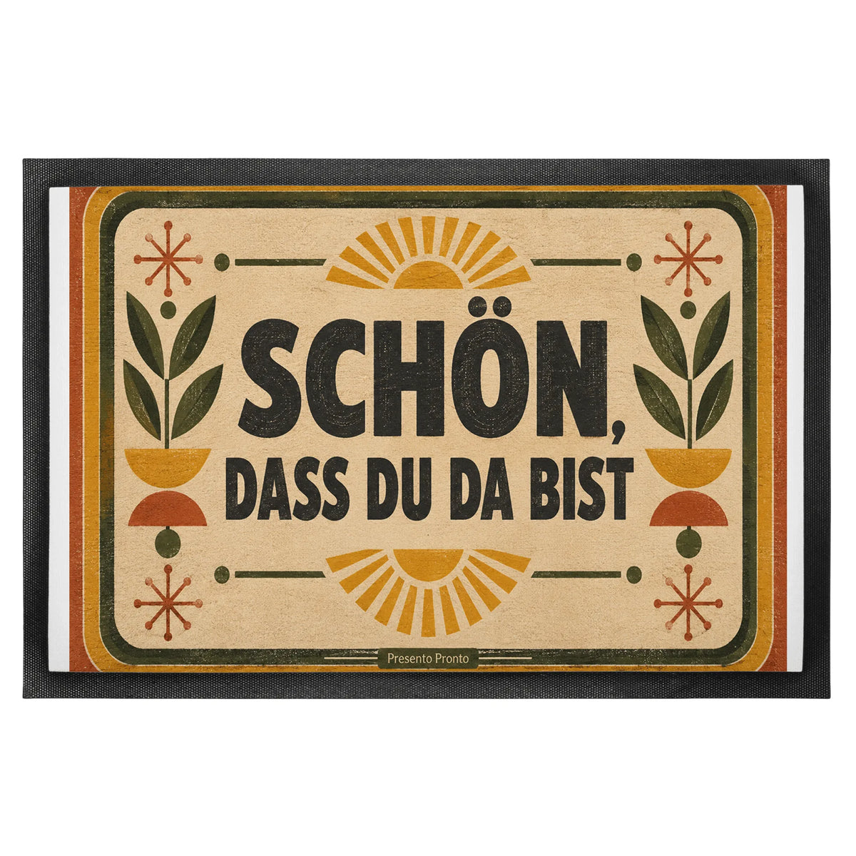 Herzliche Vintage Fußmatte zur Begrüßung von Gästen