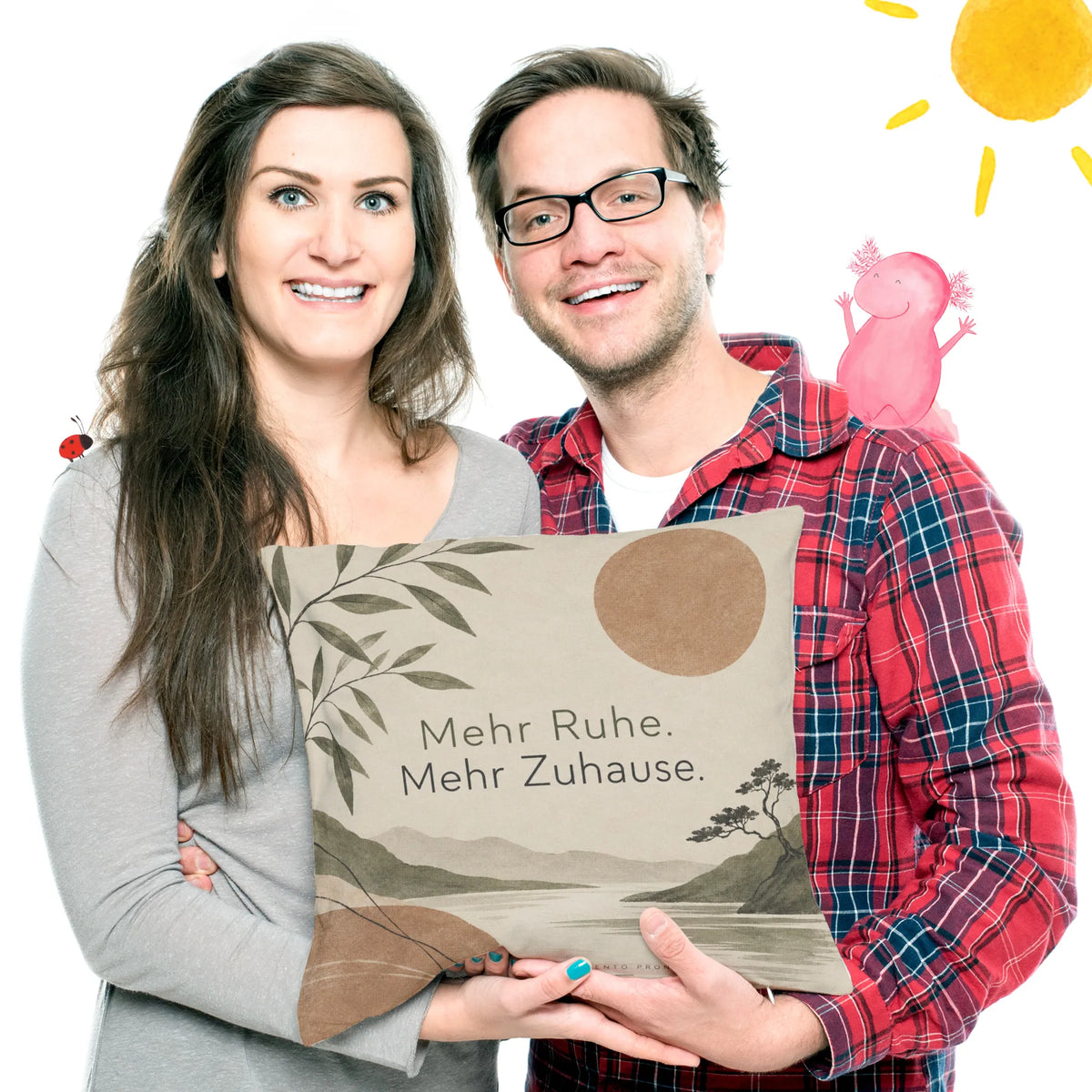 Elegantes Sofakissen für die Auszeit mit Sonne