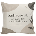 Elegantes Sofakissen zum Einzug mit Bögen in Elfenbein