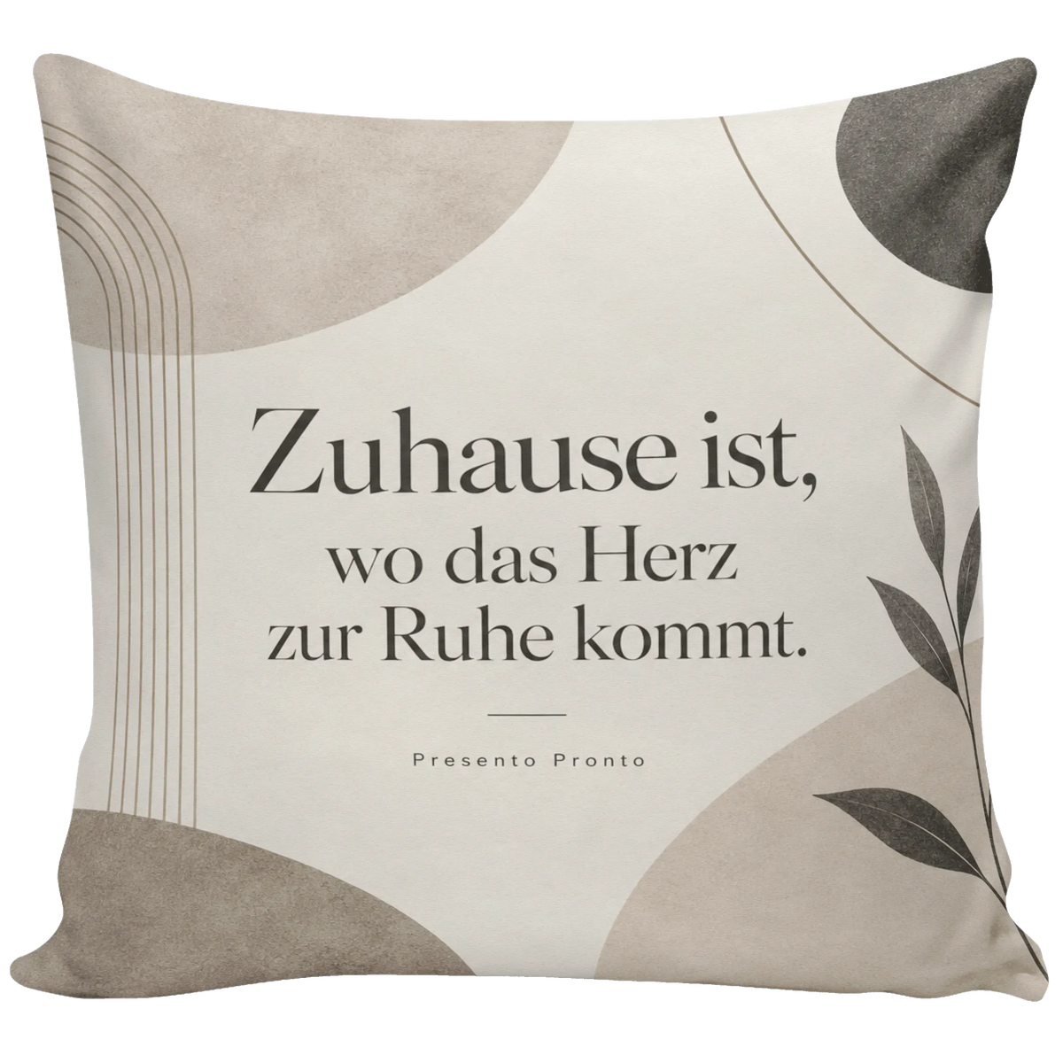 Elegantes Sofakissen zum Einzug mit Bögen in Elfenbein