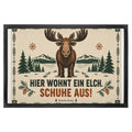 Lustige Fußmatte mit Elch für Tierliebhaber