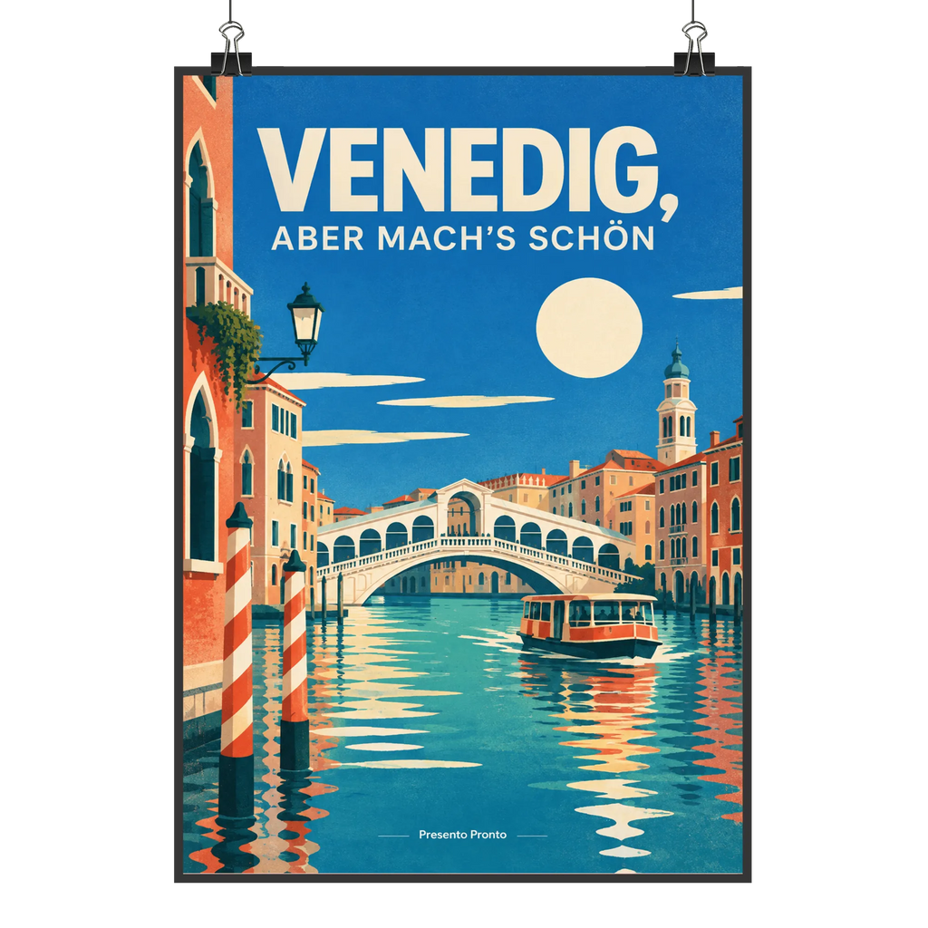 Lustiges Wandbild von Venedig für Italienfans mit Vaporetto|p:2019216|h:cf990b0803809c91745b8f1bd1fe26ec