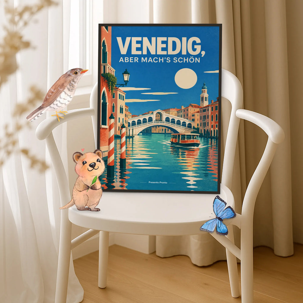 Lustiges Wandbild von Venedig für Italienfans mit Vaporetto|p:2019216|h:f2f377b5d0928ca9b1cdf6ddb8b25d5b