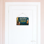 Lustiges Schild zum Nachbarn ärgern mit Kater am Fenster|p:2019277|h:65ae61d21abcacc329b6c7dc86e9e230