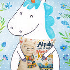 Lustiges Alpaka Kissen für Alpaka Fans mit Strickschal|p:2019280|h:74f3db76ed1783a6ea1b567d8a81df6f