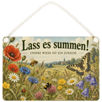 Liebevolles Schild für die Insektenwiese mit Biene und Schmetterlingen|p:2019287|h:f48af451ff8b8b6c8c9ab980ad15c34a