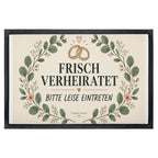 Lustige Fußmatte für Frischverheiratete mit Eheringen|p:2019309|h:52a0cbc6b179c71ab7372bd27502a1bb