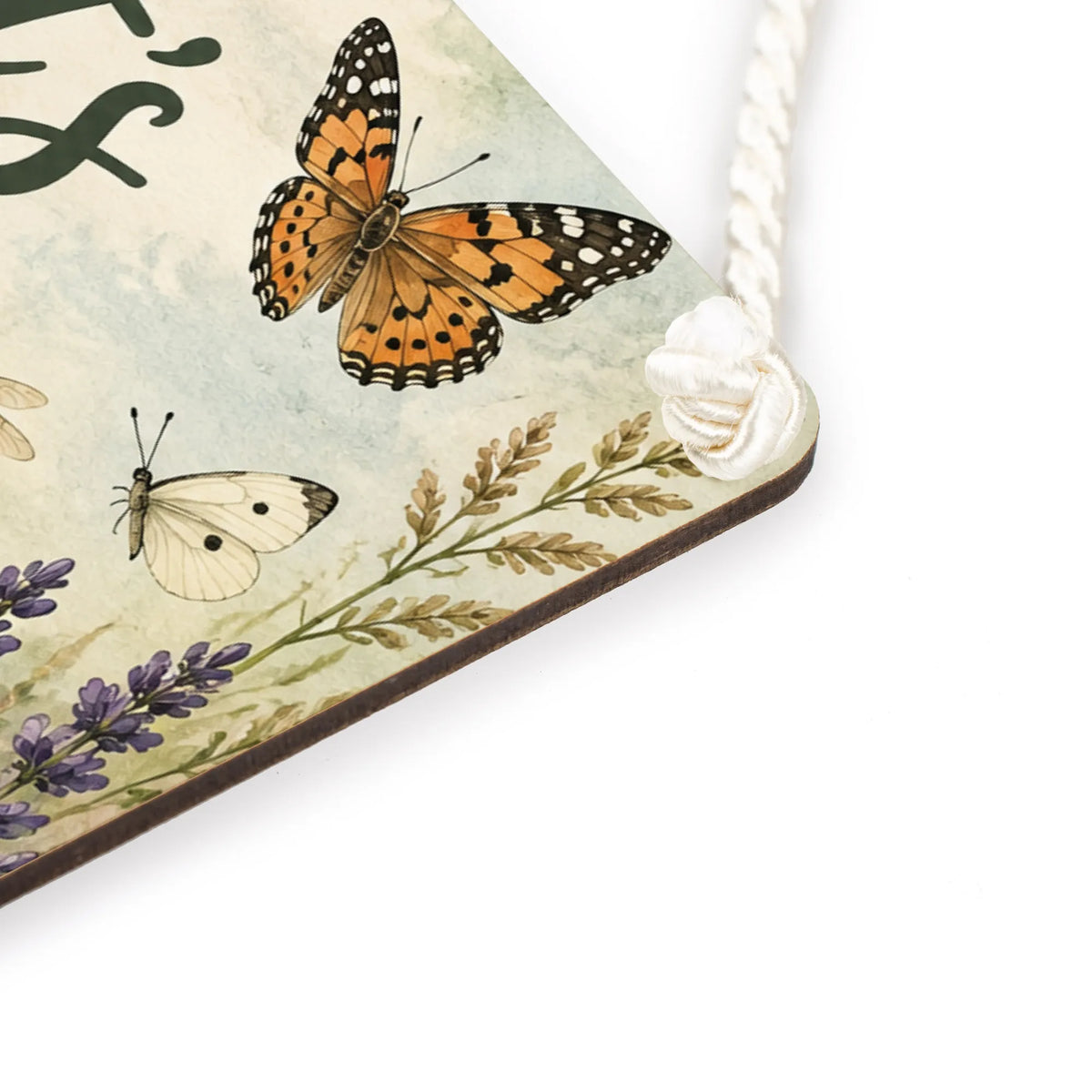 Liebevolles Schild zur Insektenwiese für Gartenfreunde