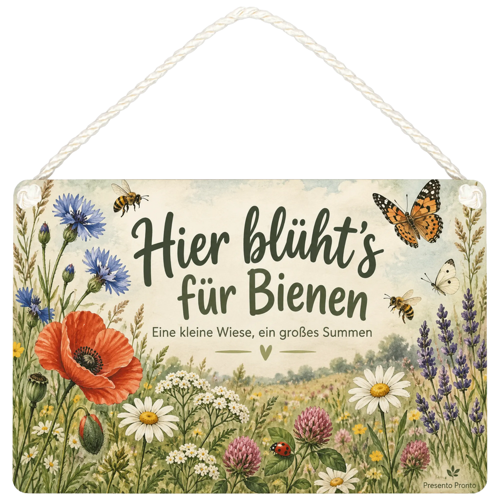Liebevolles Schild zur Insektenwiese für Gartenfreunde|p:2019319|h:014eefcf3d76f0a1e5b230a9932d6d84