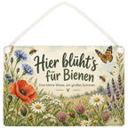 Liebevolles Schild zur Insektenwiese für Gartenfreunde|p:2019320|h:1f8d4136f6f762cc81e457cd72b762ee