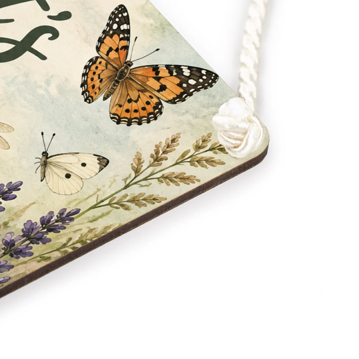 Liebevolles Schild zur Insektenwiese für Gartenfreunde